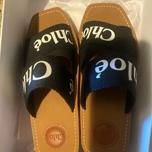 Chloe Woody mule, never worn, with original box. Size 37.